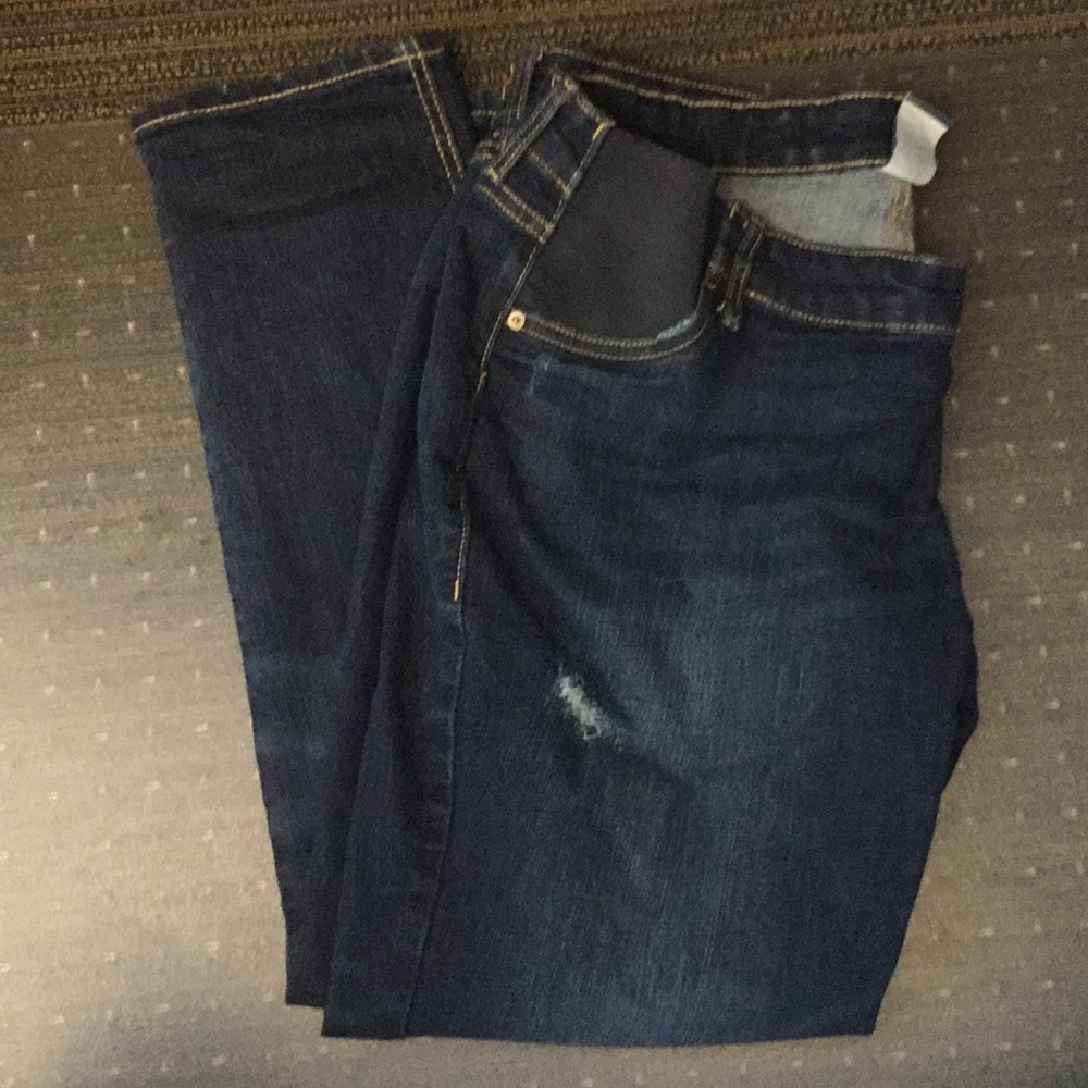 Old Navy Maternity Side Panel Boyfriend Skinny